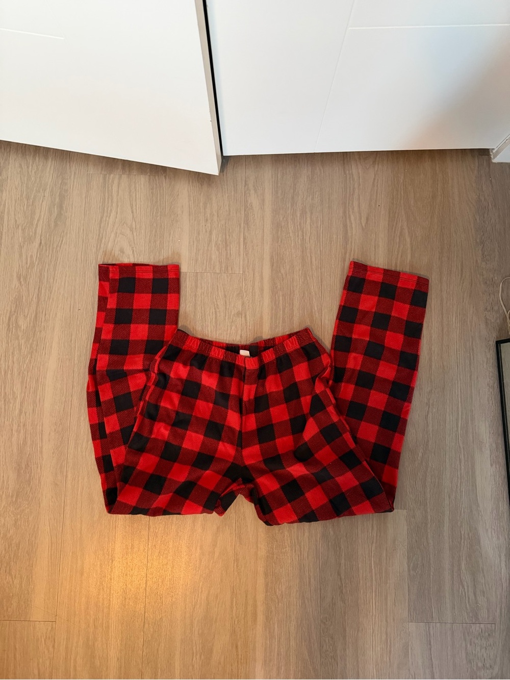 Red and Black Plaid Flannel Pajama Pants